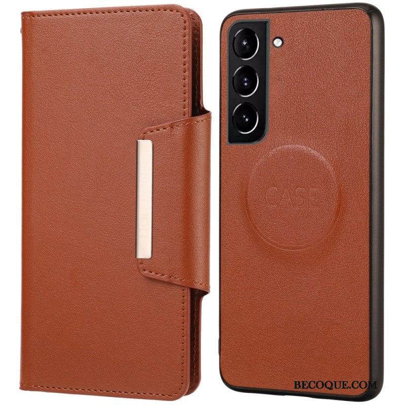 Kuori Kotelot Samsung Galaxy S22 5G Irrotettava Hopeanvärinen Lukko