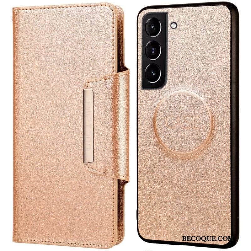 Kuori Kotelot Samsung Galaxy S22 5G Irrotettava Hopeanvärinen Lukko