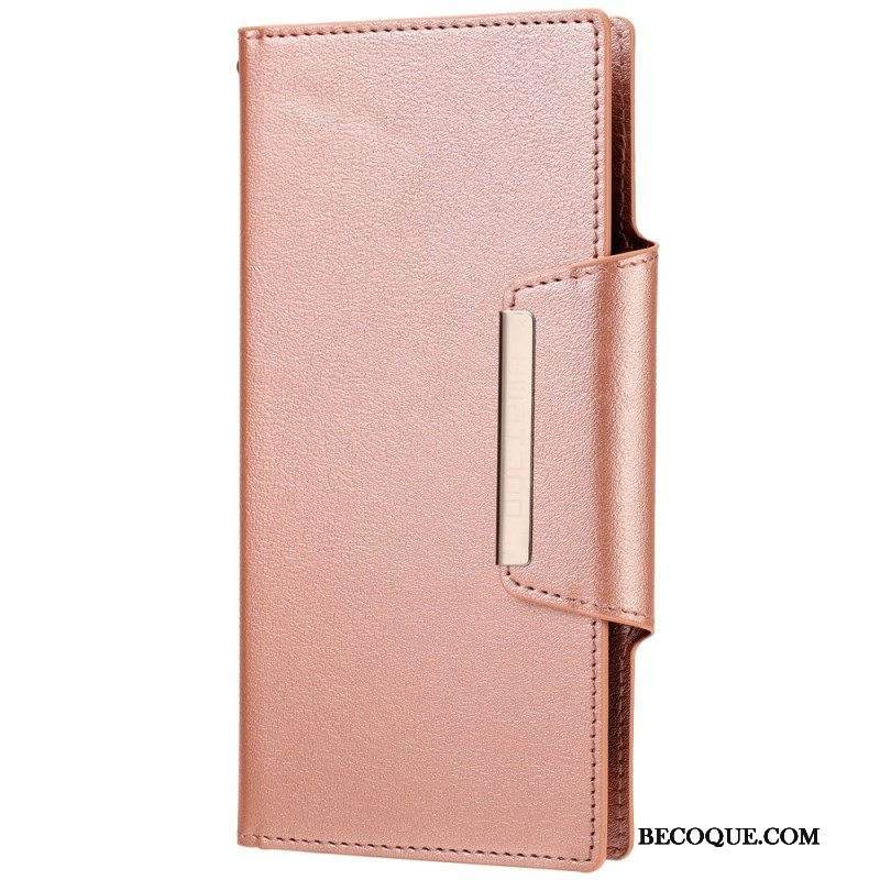 Kuori Kotelot Samsung Galaxy S23 Ultra 5G Irrotettava Hopeanvärinen Lukko