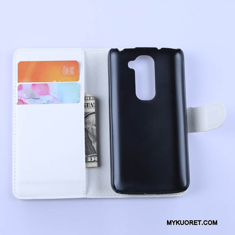 Kuori Lg G2 Kuoret Puhelimen Kuoret Kortti, Kotelo Lg G2 Suojaus Musta