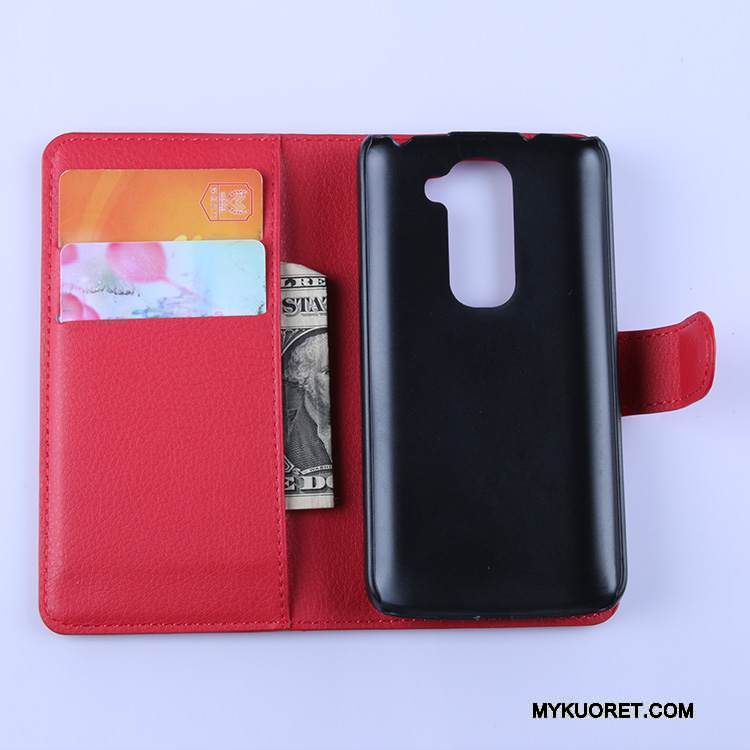 Kuori Lg G2 Kuoret Puhelimen Kuoret Kortti, Kotelo Lg G2 Suojaus Musta