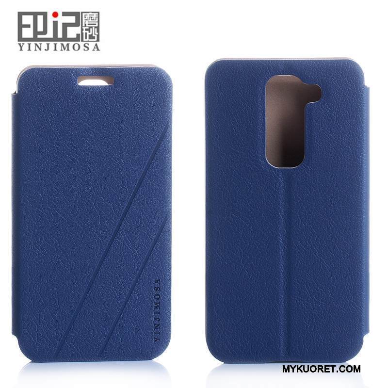 Kuori Lg G2 Nahka Puhelimen Kuoret Punainen, Kotelo Lg G2 Tuki