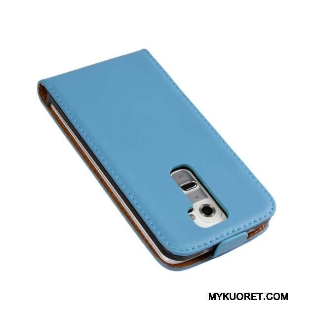 Kuori Lg G2 Nahka Vihreä Puhelimen Kuoret, Kotelo Lg G2 Suojaus