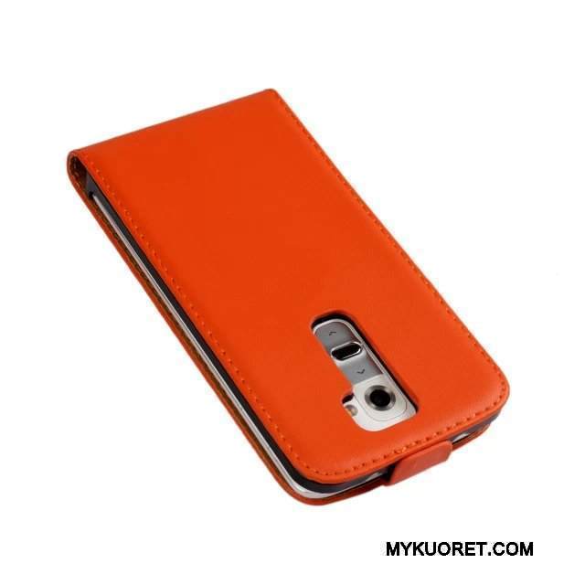Kuori Lg G2 Nahka Vihreä Puhelimen Kuoret, Kotelo Lg G2 Suojaus