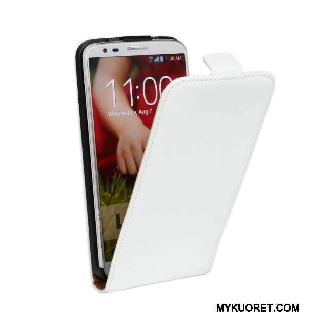 Kuori Lg G2 Nahka Vihreä Puhelimen Kuoret, Kotelo Lg G2 Suojaus