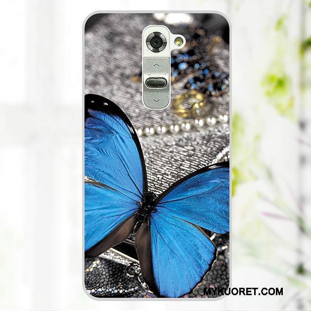 Kuori Lg G2 Sarjakuva Takakansi Puhelimen Kuoret, Kotelo Lg G2 Maalaus Sininen