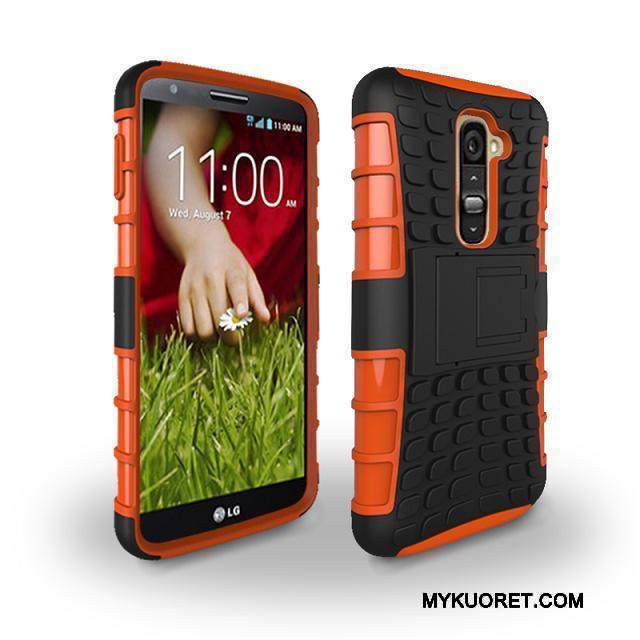 Kuori Lg G2 Tuki Murtumaton Sininen, Kotelo Lg G2 Suojaus Puhelimen Kuoret Panssari