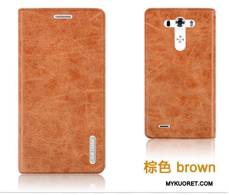 Kuori Lg G3 Kuoret Puhelimen Kuoret Punainen, Kotelo Lg G3 Nahka