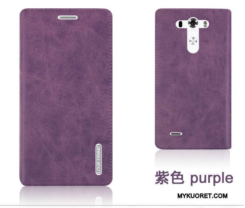 Kuori Lg G3 Kuoret Puhelimen Kuoret Punainen, Kotelo Lg G3 Nahka