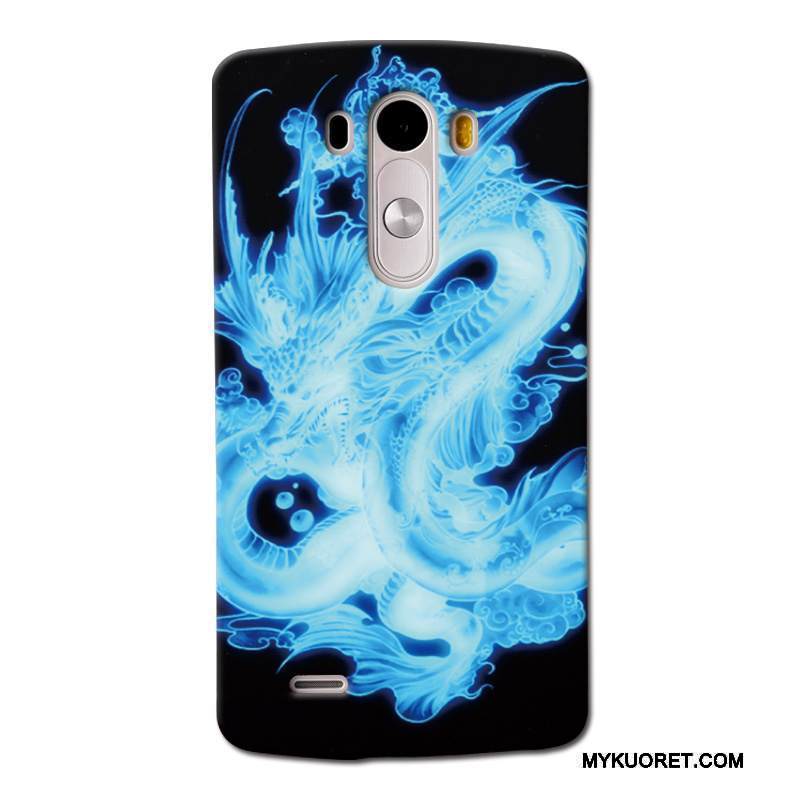 Kuori Lg G3 Maalaus Punainen Puhelimen Kuoret, Kotelo Lg G3 Suojaus Pesty Suede Trendi