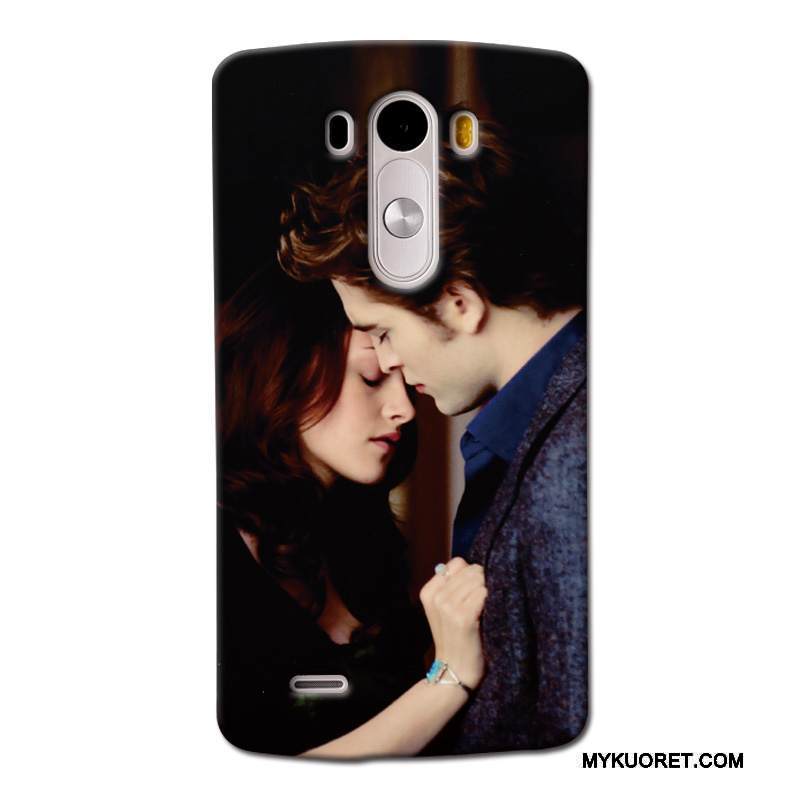 Kuori Lg G3 Maalaus Punainen Puhelimen Kuoret, Kotelo Lg G3 Suojaus Pesty Suede Trendi