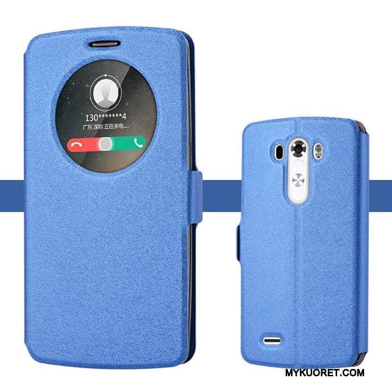 Kuori Lg G3 Nahka Kulta Trendi, Kotelo Lg G3 Suojaus Puhelimen Kuoret