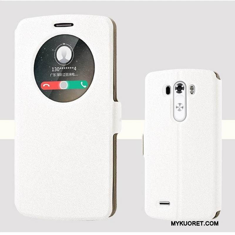 Kuori Lg G3 Nahka Trendi Jauhe, Kotelo Lg G3 Suojaus Horrostila Puhelimen Kuoret