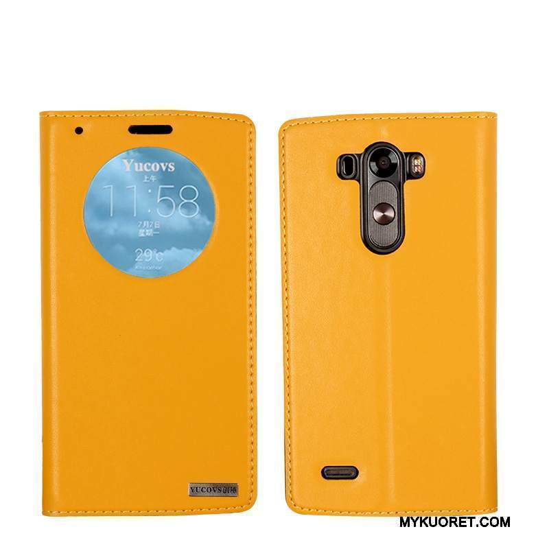 Kuori Lg G3 Nahka Tummanvihreä Horrostila, Kotelo Lg G3 Suojaus