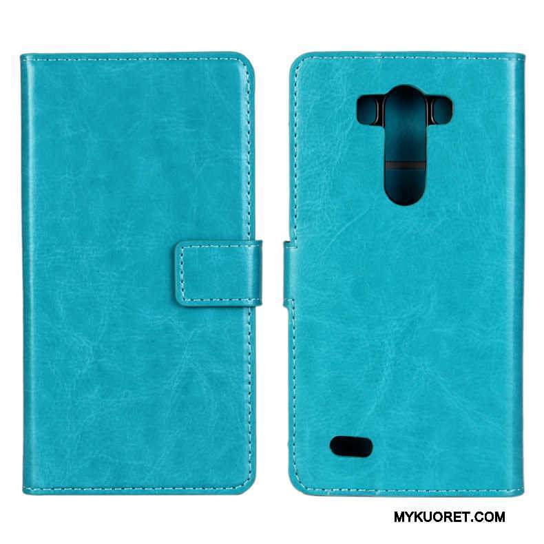 Kuori Lg G3 Nahka Violetti Puhelimen Kuoret, Kotelo Lg G3 Suojaus Syvä Väri Kortti