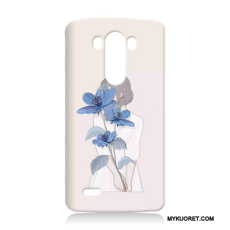 Kuori Lg G3 Pehmeä Neste Kova Puhelimen Kuoret, Kotelo Lg G3 Silikoni Murtumaton Sininen