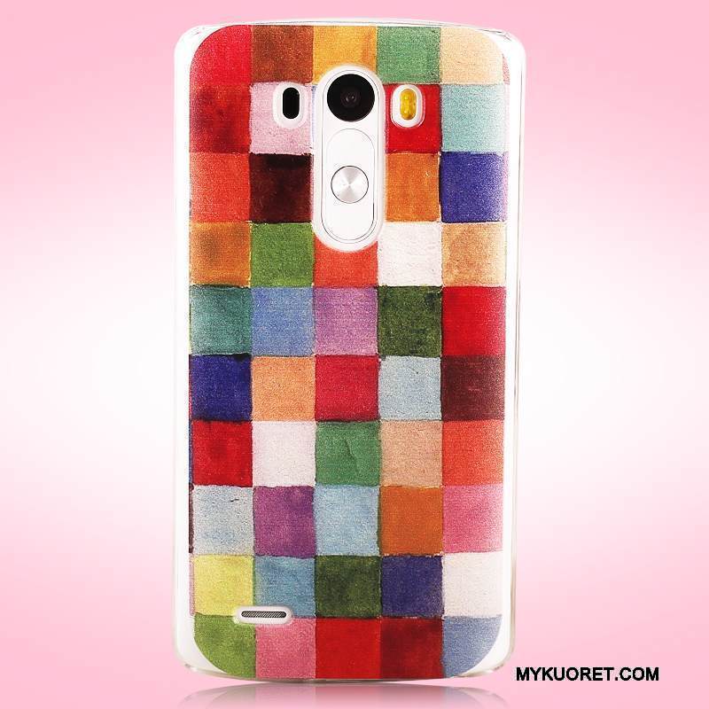 Kuori Lg G3 Suojaus Kova Puhelimen Kuoret, Kotelo Lg G3 Monivärinen Pesty Suede