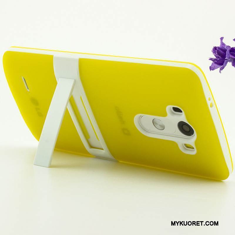 Kuori Lg G3 Tuki Ohut Oranssi, Kotelo Lg G3 Suojaus Trendi Ultra