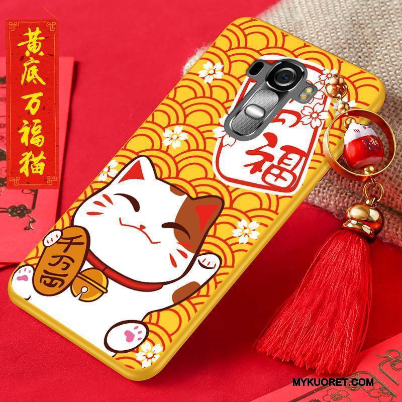 Kuori Lg G4 Laukut Kissa Trendi, Kotelo Lg G4 Silikoni Punainen Puhelimen Kuoret