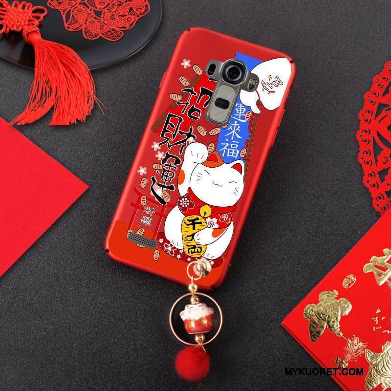 Kuori Lg G4 Laukut Rikkaus Pesty Suede, Kotelo Lg G4 Musta Ripustettavat Koristeet