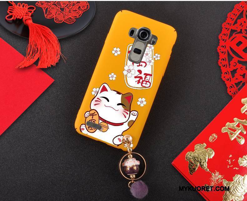 Kuori Lg G4 Laukut Rikkaus Pesty Suede, Kotelo Lg G4 Musta Ripustettavat Koristeet