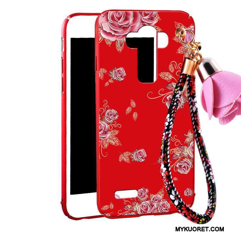 Kuori Lg G4 Laukut Ripustettavat Koristeet Murtumaton, Kotelo Lg G4 Suojaus Punainen Pesty Suede