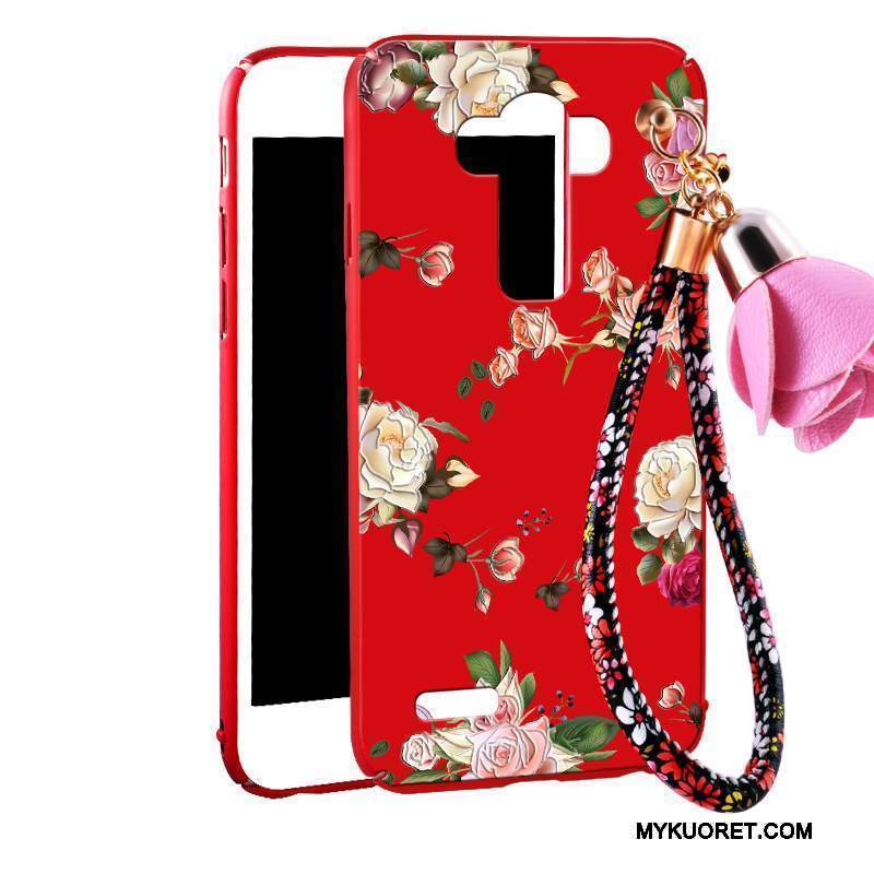 Kuori Lg G4 Laukut Ripustettavat Koristeet Murtumaton, Kotelo Lg G4 Suojaus Punainen Pesty Suede