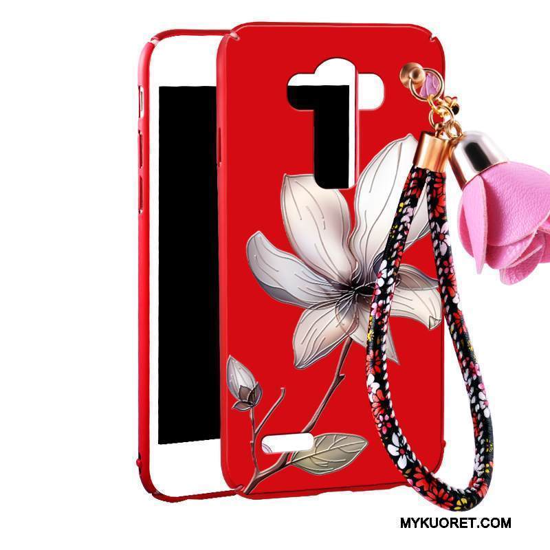 Kuori Lg G4 Laukut Ripustettavat Koristeet Murtumaton, Kotelo Lg G4 Suojaus Punainen Pesty Suede