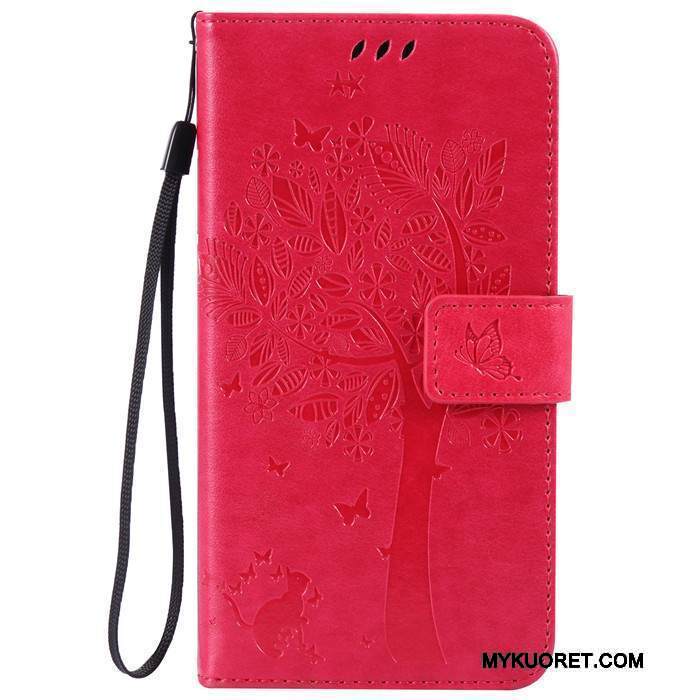 Kuori Lg G4 Nahka Puhelimen Kuoret Punainen, Kotelo Lg G4 Kuoret Murtumaton