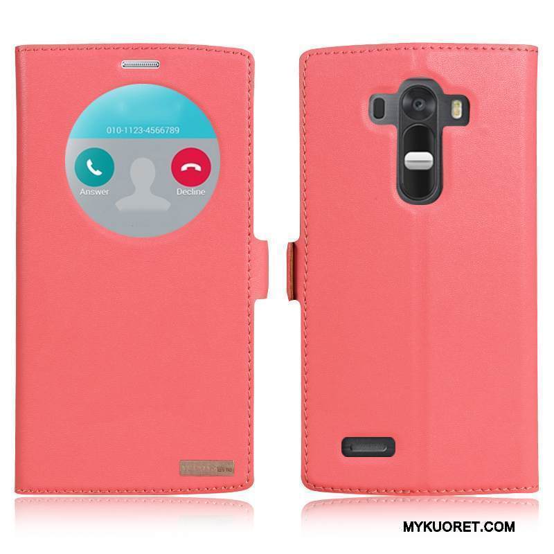 Kuori Lg G4 Nahka Puhelimen Kuoret Valkoinen, Kotelo Lg G4 Suojaus