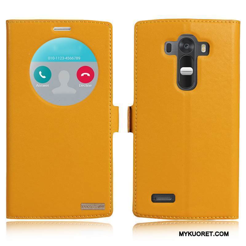 Kuori Lg G4 Nahka Puhelimen Kuoret Valkoinen, Kotelo Lg G4 Suojaus