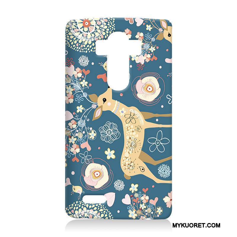 Kuori Lg G4 Pehmeä Neste Sininen Murtumaton, Kotelo Lg G4 Kohokuviointi Kova Puhelimen Kuoret