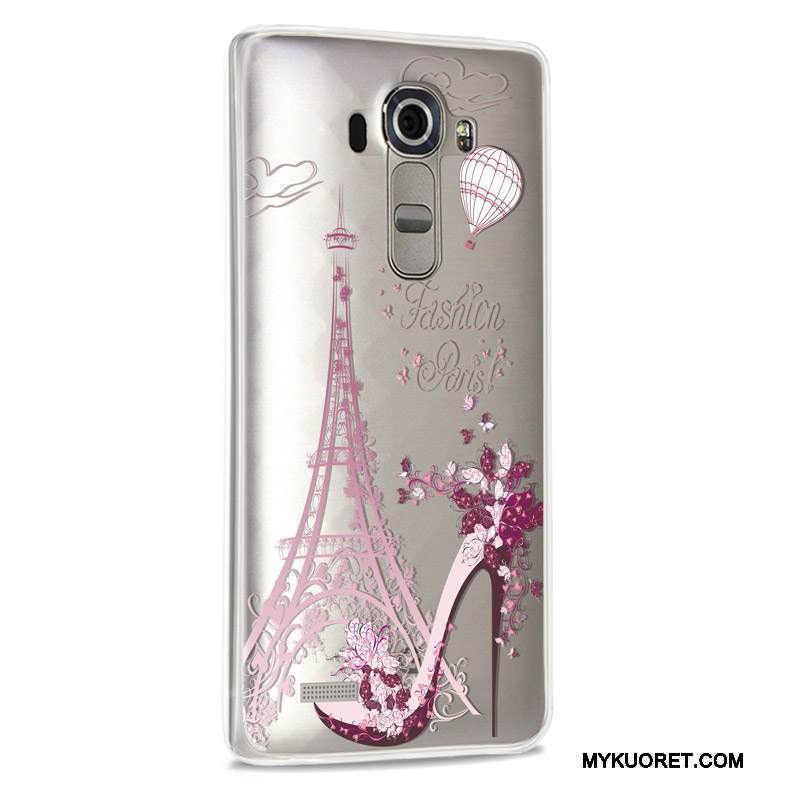 Kuori Lg G4 Suojaus Murtumaton Violetti, Kotelo Lg G4 Luova Vaalean Puhelimen Kuoret