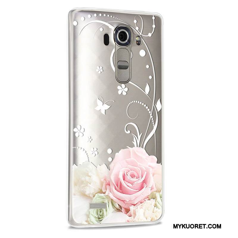 Kuori Lg G4 Suojaus Murtumaton Violetti, Kotelo Lg G4 Luova Vaalean Puhelimen Kuoret