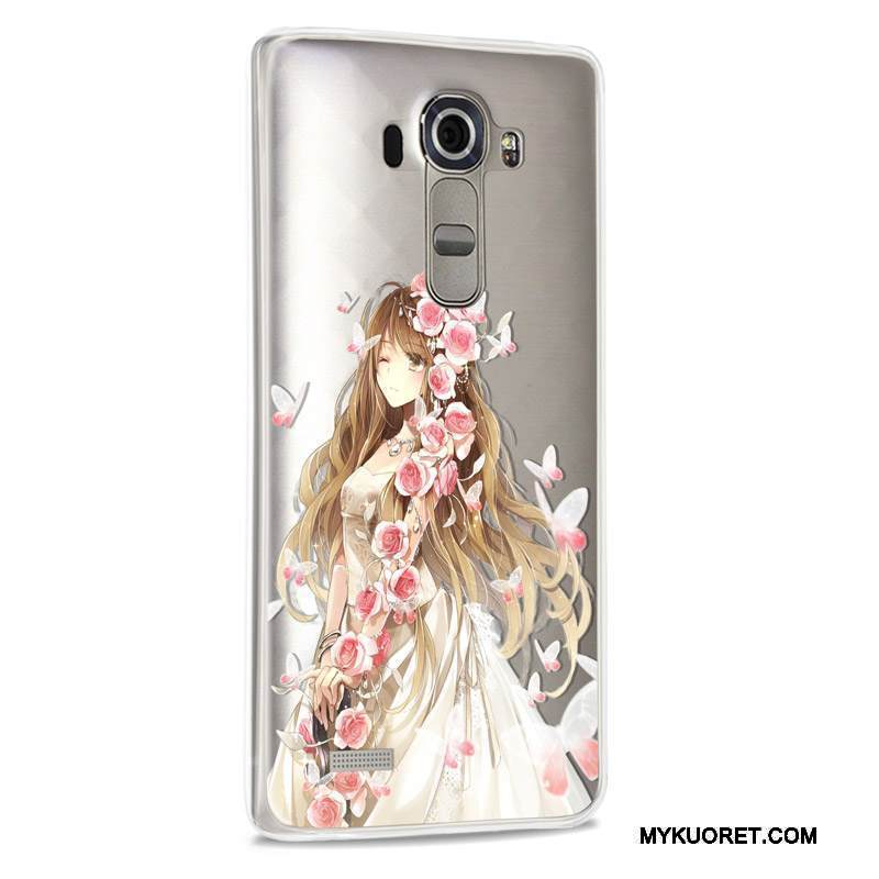 Kuori Lg G4 Suojaus Murtumaton Violetti, Kotelo Lg G4 Luova Vaalean Puhelimen Kuoret