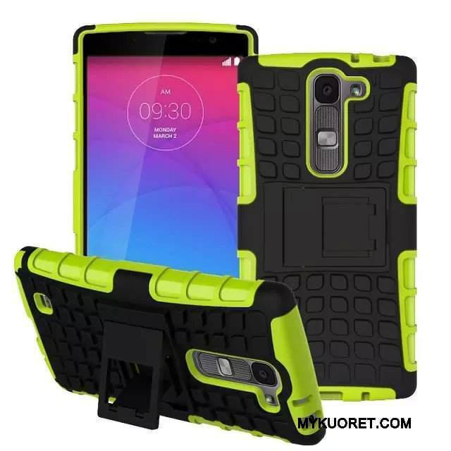 Kuori Lg G4 Tuki Vihreä Liukumaton, Kotelo Lg G4 Suojaus Puhelimen Kuoret Kukkakuvio