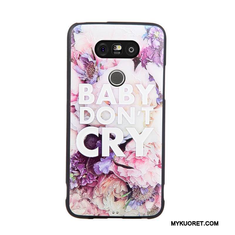 Kuori Lg G5 Kohokuviointi Puhelimen Kuoret Sininen, Kotelo Lg G5 Silikoni Murtumaton