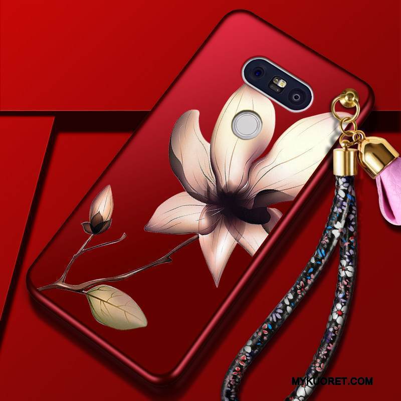 Kuori Lg G5 Laukut Ultra Puhelimen Kuoret, Kotelo Lg G5 Silikoni Punainen Trendi