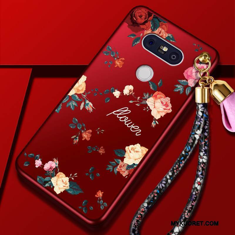 Kuori Lg G5 Laukut Ultra Puhelimen Kuoret, Kotelo Lg G5 Silikoni Punainen Trendi