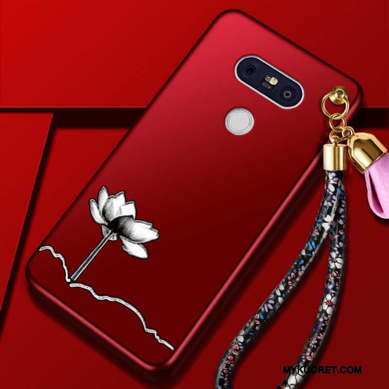 Kuori Lg G5 Laukut Ultra Puhelimen Kuoret, Kotelo Lg G5 Silikoni Punainen Trendi