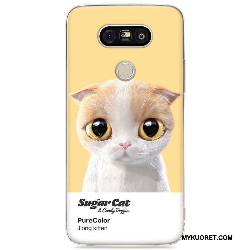 Kuori Lg G5 Maalaus Kova Keltainen, Kotelo Lg G5 Sarjakuva Puhelimen Kuoret