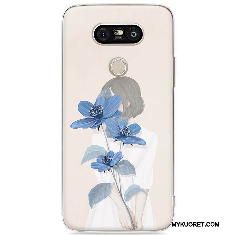 Kuori Lg G5 Maalaus Vaaleansininen Taide, Kotelo Lg G5 Suojaus Puhelimen Kuoret Murtumaton