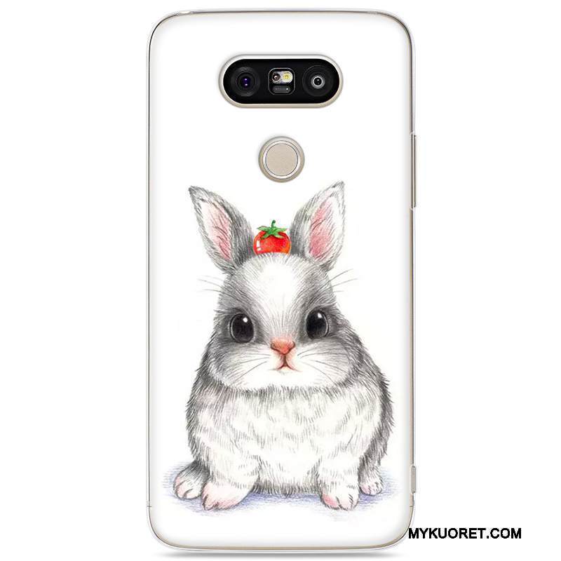 Kuori Lg G5 Maalaus Valkoinen Kova, Kotelo Lg G5 Suojaus Puhelimen Kuoret Murtumaton