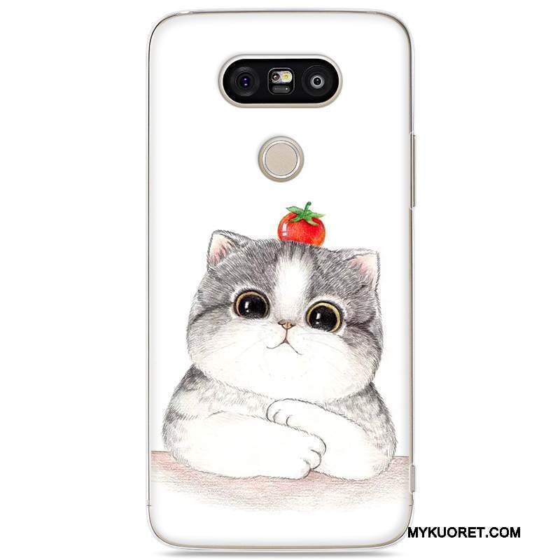 Kuori Lg G5 Maalaus Valkoinen Kova, Kotelo Lg G5 Suojaus Puhelimen Kuoret Murtumaton