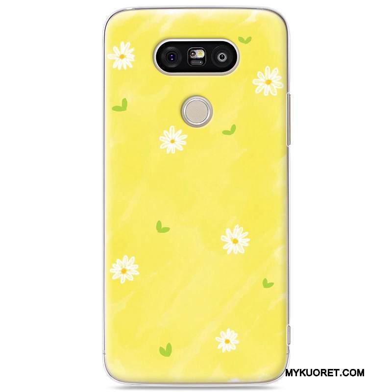 Kuori Lg G5 Maalaus Valkoinen Kova, Kotelo Lg G5 Suojaus Puhelimen Kuoret Murtumaton