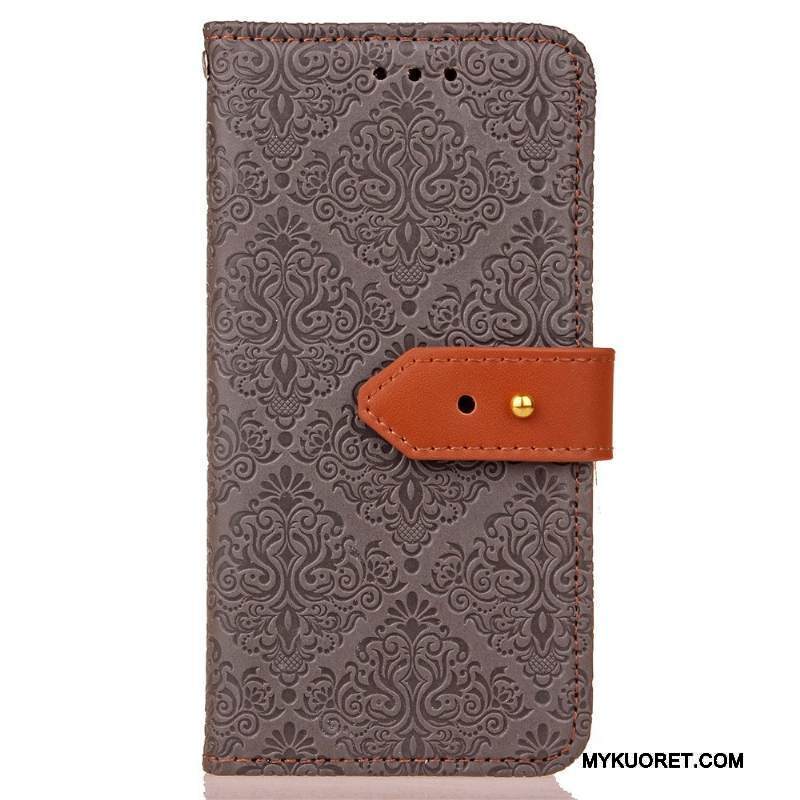 Kuori Lg G5 Nahka Kukkakuvio Kortti, Kotelo Lg G5 Tuki Niitti Eurooppa