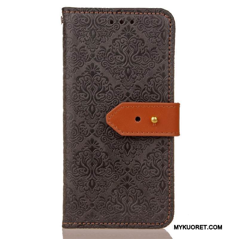 Kuori Lg G5 Nahka Kukkakuvio Kortti, Kotelo Lg G5 Tuki Niitti Eurooppa