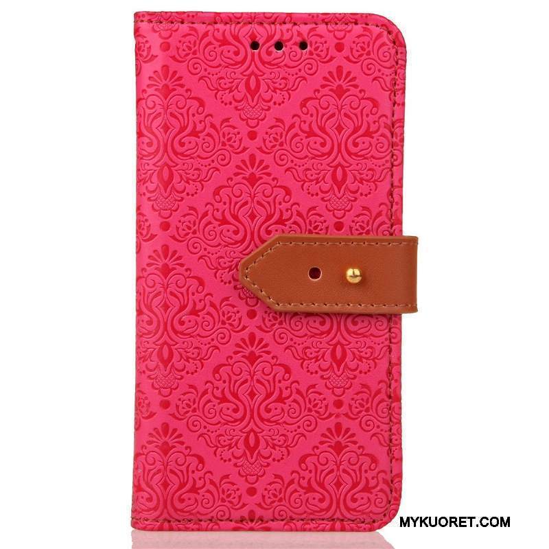 Kuori Lg G5 Nahka Kukkakuvio Kortti, Kotelo Lg G5 Tuki Niitti Eurooppa