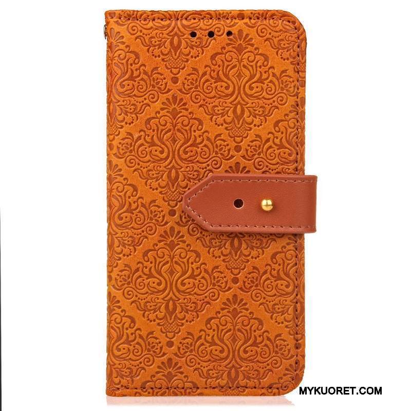 Kuori Lg G5 Nahka Kukkakuvio Kortti, Kotelo Lg G5 Tuki Niitti Eurooppa