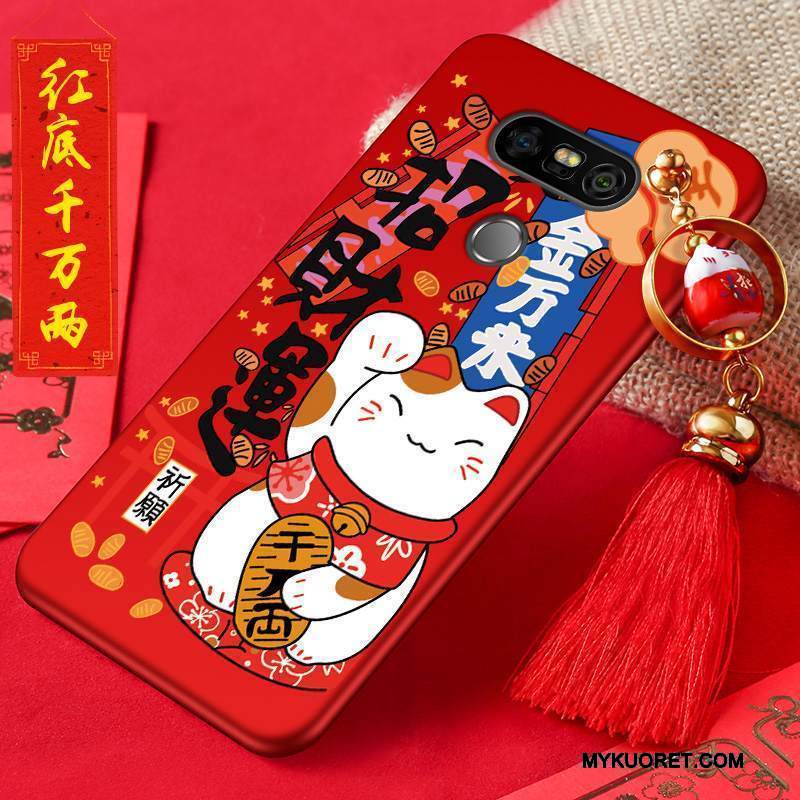 Kuori Lg G5 Pehmeä Neste Puhelimen Kuoret Rikkaus, Kotelo Lg G5 Silikoni Murtumaton Punainen